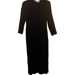 Ivan Grundahl Black‎ Textured Maxi Dress, Size Small